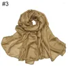 Scarves Cross-Border Dutch Scarf Linen Solid Color Imitation Silk Soft Baotou Shawl One Piece Drop