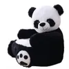 Canapé en peluche de dessin animé pour enfants en gros jouets en peluche de coussin de tatami de panda mignon créatif