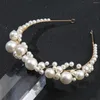 Hair Clips Luxury Big Pearl Headband For Women Simple Hoop Girls Punk Sweet Jewelry Korean Fashion Accessories AIC88