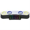 Taşınabilir Hoparlör Bağlantısı Bluetooth 5.0 Kablosuz Hoparlör Renkli Aydınlatma Bilgisayar Çağrı Oyun Bağlantısı Mikrofon Aux Giriş Kartı FM R230725