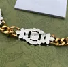 Роскошные ожерелья винтажные изумрудные высококачественные кубинские колье -колье ожерелье -колье панк, коренастый толстый звенья для мужчин женские ювелирные изделия 6ulm