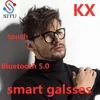 Óculos inteligentes HOT Óculos inteligentes sem fio Bluetooth 5.0 Chamadas viva-voz Apt-X Áudio de alta definição Ouvido aberto Lente anti-azul Óculos de sol inteligentes HKD230725