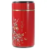 Storage Bottles Condiment Home Jar Tea Leaf Sealing Container Lip Gloss Containers Round Tinplate Food