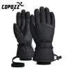 Skidhandskar COPOZZ Mäns vinterskidhandskar Vattentäta Ultra Light Ski Gloves Motorcykel Riding Snow Keep Warm Windproect Gloves 230725