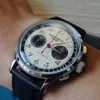 腕時計不思議なコードメンズは40mmパンダの贅沢クロノグラフ時計Quartzリストウォッチスポーツ50m防水VK64