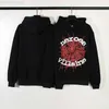 Sweats à capuche pour hommes Sweats Spder Hip Hop Chanteur Rocky Même Mousse Lettre Toile D'araignée Imprimer Couple À Capuche L230725