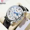 Relojes de pulsera CHENXI, relojes para hombre, marca superior, correa de cuero de lujo, fecha, reloj de cuarzo, reloj cronógrafo resistente al agua para hombre, moda de negocios 230724