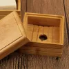 Boîte à plat de savon en bambou simple simple