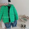 Down Coat Children Autumn and Winter Solid Color Hooded Down Jacket Boys and Girls Go Out to Keep Warm White Duck Down Short Down Jacket HKD230725