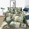 3D Modern Bedding Set Dollar Motif Printed Duvet Cover Vivid Comforter Cover 2/3 Pieces Money Maths Pattern Funny Soft Bed Set L230704