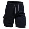 Herren-Shorts, Outdoor, mehrere Taschen, Baumwolle, Sport, Cargo, dünne Sommer-Viertelhose, mittlerer Trend, Strand