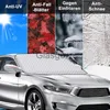 Bil Sunshade Magnetic Windshield förtjockar bilskydd Vintervindningsskydd för isnö UV Frost Sidaspegel Auto Exteriör Tillbehör X0725