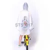 レインコート高品質のメンズレディースサイクリング自転車レインコートレインケープポンチョフード付き風器レインコートモビリティスクーターカバーX0724