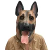 Scary toys halloween dog head mask latex lifelike animal pattern wolfhound masks theater toy fancy dress dance party popular trendy JY25