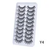 Faux cils 100/500 double faux cils 3D cils de vison artificiels volume doux naturel extension de cils longs et épais projet d'entreprise en gros 230724