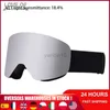 Occhiali da sci Adulti Occhiali da sci Magnete invernale Occhiali da sci cilindrici Occhiali Aspirazione magnetica Occhiali da neve Uomo Donna Occhiali da snowboard HKD230725