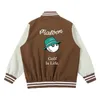Mensjackor Malbon Baseball Uniform Golf Jacket dragkedja Casual Street Hiphop Slim Fit 230725
