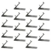 Hooks Rails 16pcs Stainless Steel Refrigerator Shelf Clip Fridge Support Clamp Tool Supply 230725