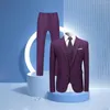 Abiti da uomo Smoking leggero Abito da uomo in 3 pezzi Abito elegante da uomo Giacca classica da matrimonio formale Giacca stampata per uomo