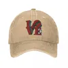 Berets Philly Love Dad Hat Cowboy Hats szczyt czapka dla kobiet Ocień Słońce Snapback Caps Friends