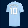 Versione dei giocatori di fan Erling Halanland Soccer Maglie 22 23 24 De Bruyne Mans Cities Grealish Mahrez Foden Ferran 2023 2024 Shirt da calcio Uniforme da calcio uomini Rodrigo