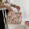 Bolsas Cosméticas Estojos Bolsa de Maquiagem Acolchoada Coreana para Mulheres Toalete Portátil Bolsas Femininas Organizadores Florais Bolsa de Armazenamento Cosméticos 230725