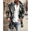 Cappotto casual con tasca di media lunghezza con colletto alla coreana in lana autunno e inverno da uomo 230725