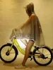 レインコート高品質のメンズレディースサイクリング自転車レインコートレインケープポンチョフード付き風器レインコートモビリティスクーターカバーX0724