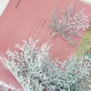 Dekoratif çiçekler 2pcs/lot ağaç dalı yapay eğreltiotu bitki yeşil dianthus plastik çim diy düğün ev bahçesi dekorasyonu sahte