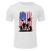 Hommes T-shirts 2023 Homme Casual O Cou À Manches Courtes Jour De L'Indépendance 3d Imprimer Chemise Tops T-shirts D'été Vacances En Plein Air Blouse Rapide