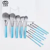 Makeup Tools MyDestiny-13pcs Blue Iris Makeup Brush Set Kit High Quality Synthetic Hair Include Powder Foundation Eyeshadow Cosmetics Brush 230724