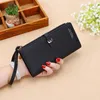 Wallets Fashion 2023 Summer Ladies Wallet Korean Version Simple Trend All-match Clutch Pu Solid Color Large Capacity Long Coin Purse