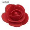 Fleurs décoratives maison facile d'entretien 3.5 cm tête de Rose artificielle bricolage décoration de fête de mariage accessoire de photographie