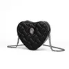 Kurt Geiger Splice Love Moda Feminina Couro Bolsa Pequena Cabeça de Águia Corrente Bolsa Tiracolo Bolsa Carteiro