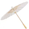 Parapluie en papier blanc pour mariage photographie fête décor chinois artisanat papier parapluie 60 cm femmes Vintage danse JY25