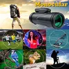 Skibrille High Definition Monokular Teleskop Wasserdicht Tragbare Handy Clip Militär Zoom Scope Für Reise Jagd HKD230725