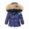 Down Coat OLEKID -30 Degree Russia Winter children Boys Clothes set Down Jacket Coat + Overalls For Girl 1-5 Years Kids Baby Girl Snowsuit HKD230725