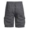 Herren-Shorts, Outdoor, mehrere Taschen, Baumwolle, Sport, Cargo, dünne Sommer-Viertelhose, mittlerer Trend, Strand
