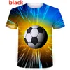 T-shirts pour hommes Football T-shirt de couleur assortie à manches courtes T-shirt d'impression de football Style d'été T-shirt slim pour hommes 230724