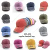 Hästsvans hatt 65 stilar tvättade oroliga bullar ponycaps baseball cap leopard solros pappa lastbilare mesh hatt utomhus sport justerbar ll