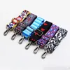 Bolsa peças acessórios arco-íris alças obag ajustáveis náilon colorido cinto alça cabide bolsa para mulheres decorativa alça ornamento 230725