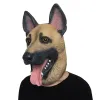 Scary toys halloween dog head mask latex lifelike animal pattern wolfhound masks theater toy fancy dress dance party popular trendy JY25