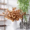 Decorative Flowers 6Pcs/Set Artificial Leaf No Watering Non-withering DIY Realistic Long Lasting Home Wedding Decor Faux Plant Party