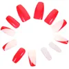 False Nails Accessories Manicure Tools French Glue On Women Nail Suppliess Mid Length Press Medium Abs Decorative Bride