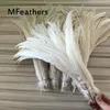 Other Hand Tools wholesale 100pcslot natural Beautiful Rooster feathers 30-35cm Raw white color chicken Feather diy handmade carnival decoration 230724