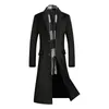 Men' Blends Coats for Men content 51 A Long Jacket Below The Knee Overcoat Coat Windbreaker 230725