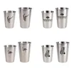 Mugs Animal Elk Zebra Design Beer Mug 304 Stainless Steel Coffee Cup Kitchen Drinkwares Glass Tumbler 350ml/500ml