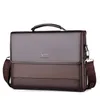 Briefcases Male Handbags Pu Leather Men s Tote Briefcase Business Shoulder Bag for Men 2023 Brand Laptop Bags Man Organizer Documents 230724