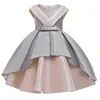 Fille Robes 2 Façons Porter Court Style Filles Parti Formelle Robe De Soirée Princesse Robe Fleur Enfants Vêtements Pour Vêtements