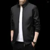 Kurtki męskie 2023 Autuszowa swobodna moda Slim Bomber Jacket Men Men Overcoat Baseball Top 5xl